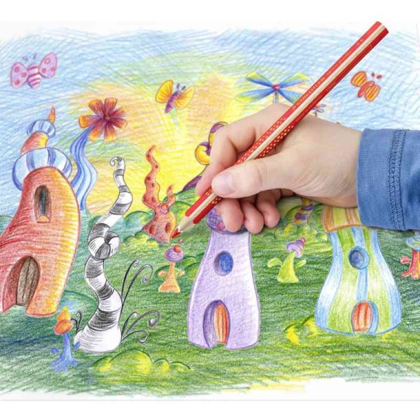 Staedtler Farveblyant st - Noris Club Jumbo trekant - 10 i assorteret farver